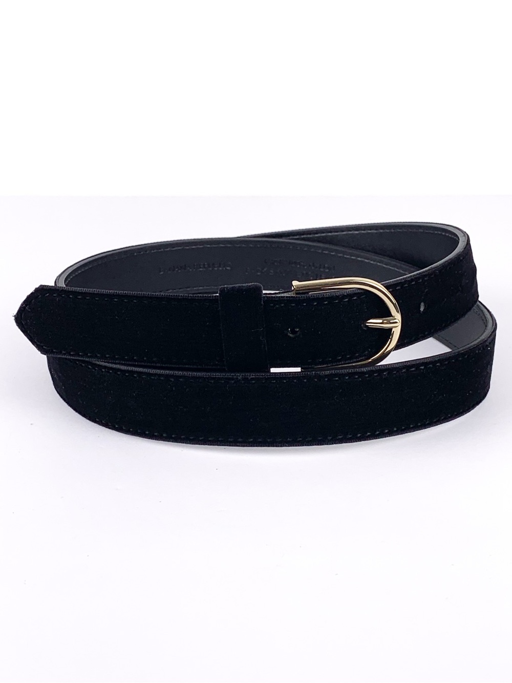 Black velvet belt by Banana Republic women’s trouser belt silver buckle large
